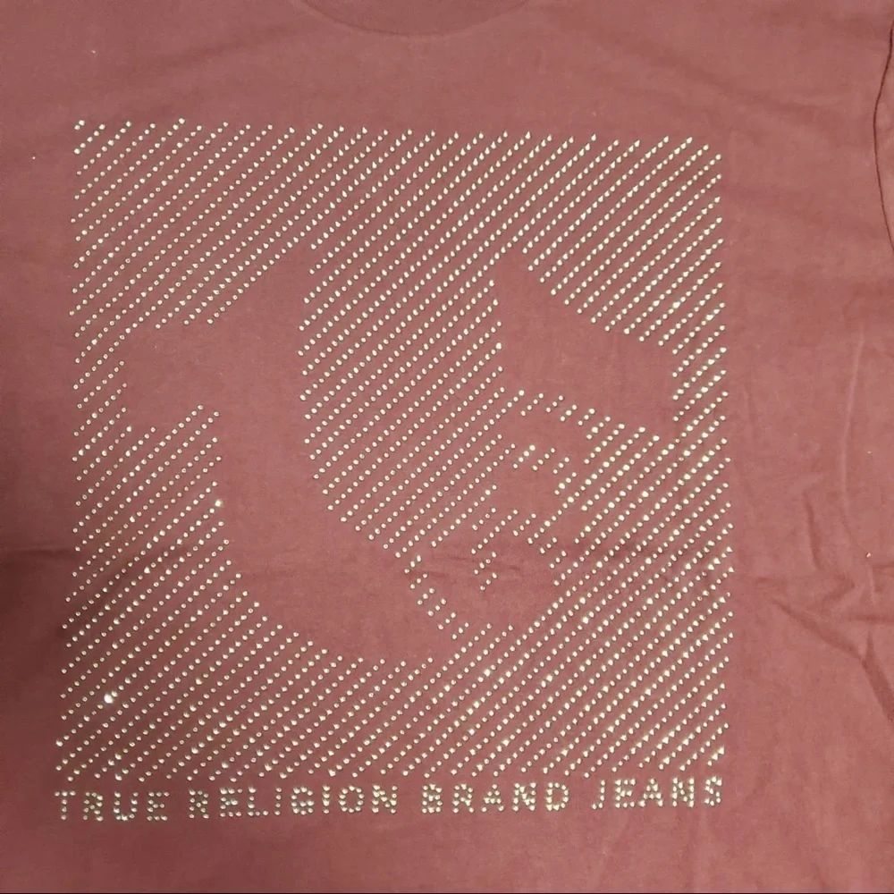 True Religion Rymstone tee sz various burgundy